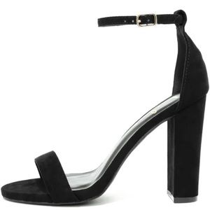 Black block heels size 9